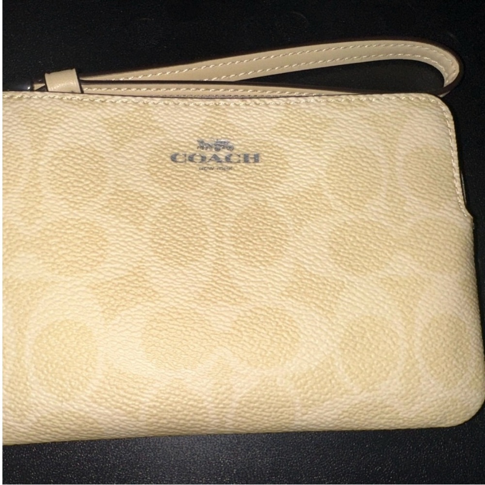 Coach Yellow Wristlet - Picture 1 of 6
